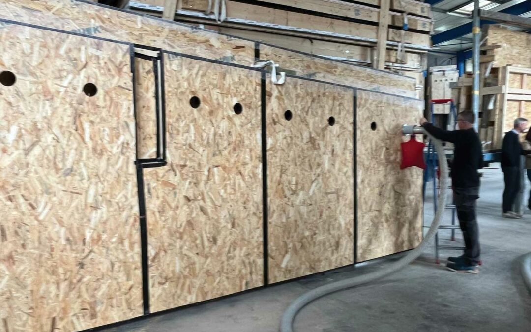 Une Innovation Française : Bâtiments neufs avec isolation en paille hachée