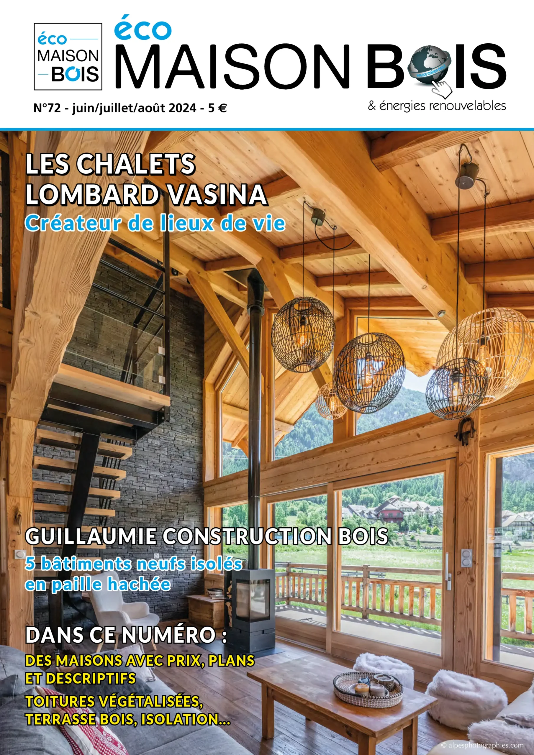 magazine eco maison bois le nouveau numéro est sorti Chalet et maison en bois prix