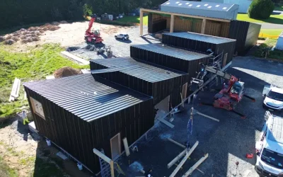 Guillaumie Construction Bois poursuit la construction d’un bâtiment en structure bois à Saint-Yrieix-la-Perche