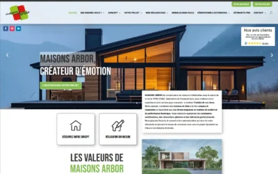 Nouveau site internet Maisons Arbor une création SLCOM