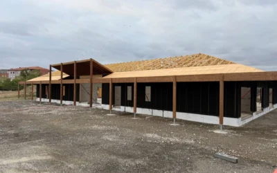 Construction bois à Plaisance-du-Touch : chantier de la Maison des Habitants – Tiers Lieu, site de la Ménude